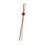 Packnwood 209BBLUKAR LUKA Bamboo Double Pick With Red Adjustable Ball - 5.3 in.