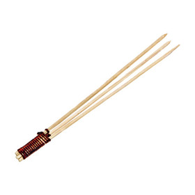 Packnwood 209BBTEEP8 Bamboo Skewer 3 Prong With Tied End - 3.1 in., 2000 pcs/ Case