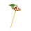 Packnwood 209BBTHANI6 THANI Bamboo Mini Dish With Skewer - Dia: 2.3 x 3.8