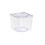 Packnwood 209MBKARA90 Clear Cubic Mini Dish - 2 in - 2.75oz