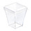 Packnwood 209MBLTAIT Clear Plastic Lid for all ''TAITI'' Cups 2.12 x 2.12 x 0.39, 600 pcs/ Case, Price/Case