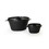 Packnwood 209MBMCOC Mini Black Casserole Dish with Lid 2.5 oz 2.75 x 2.1 x 1.5 in