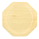 Packnwood 210BBA26 Scandinavia Octagonal Wooden Plate - 10 in, 200 pcs/ Case