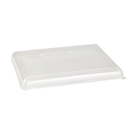 Packnwood 210BCHICL4030 Recyclable Clear Lid For 210BCHIC3929 - 15.4 x 11.6 x 1.29 in, 50 pcs/ Case