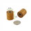 Packnwood 210BKPS Bamboo Mini Salt & Pepper Set (Prefilled):.7 in H: .75 in, 100 pcs/ Case, Price/Case