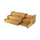 Packnwood 210BSLIDE1 3 Level Sliding Bamboo Tray - W: 9 in H: 4.75 in L: when open:19.75 in L: when close:10.5 in, 2 pcs/ Case, Price/Case