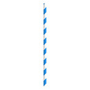 Packnwood Durable Blue & White Striped Paper Straws
