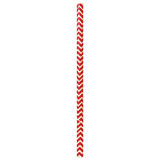 Packnwood 210CHP19CHR Durable Red & White Chevron Design Paper Straws - 7.75  Inches, 3000 pcs/ Case