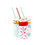 Packnwood 210CHP19CHTB Durable Teal Blue & White Chevron Design Paper Straws - 7.75 Inches, 3000 pcs/ Case, Price/Case