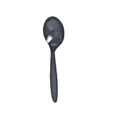 Packnwood 210CV883N Majesty - Black Dessert Spoon - 6.2 in., 1000 pcs/ Case