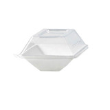 Packnwood 210ECODL139 Clear Recyclable Lid For 210ECOD138 - 5.19 x 3.46 x 1.29 in, 100 pcs/ Case
