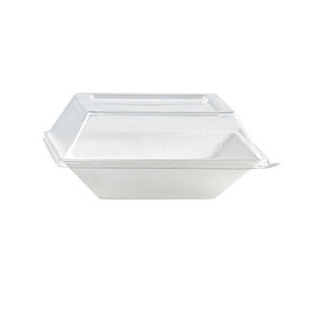 Packnwood 210ECODL1414 Clear Recyclable Lid for 210ECOD1313 5.19 x 5.19 x 1.22 in, 100 pcs/ Case