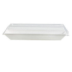 Packnwood 210ECODL2714 Clear Recyclable Lid for 210ECOD2613 10.3 x 5.19 x 1.29 in, 100 pcs/ Case