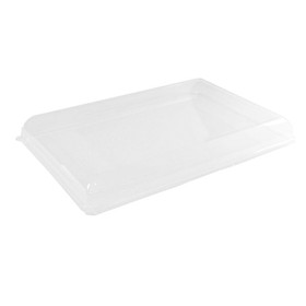 Packnwood 210ECODL4229 Clear Recyclable Lid For 210ECOD4028 - 15.75 x 11.02 in., 25 pcs/ Case