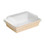 Packnwood 210PAN850 Brown Paper Salad Box 28 oz 9 in x 6.5 in x 1.5 in, 200 pcs/ Case, Price/Case