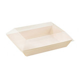 Packnwood 210SAMLT130 Clear Recyclable Lid for 210SAMBQ130 - 5.11 x 7.08 x 0.78 in, 100 pcs/ Case