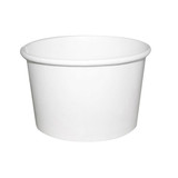 Packnwood White Ice Cream / Soup Cup 8 oz: 3.3 in H: 2.1 in