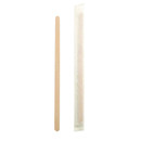 Packnwood 210SPATBE Individually Wrapped Wooden Coffee Stirrers - 5.5 x 0.2 x 0.04 in., 10000 pcs/ Case