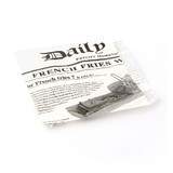 Packnwood White Bag Opens 2 Sides With Newspaper Design