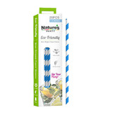 Packnwood 8NPCHP19BLU1 Blue Compostable Paper Straws 7.75 in. - retail - 12 packs of 25 pcs, 300 pcs/ Case