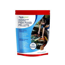 Aquascape 98873 Premium Color Enhancing Fish Food Pellets Medium Pellet- 500 g (1.2 lbs)
