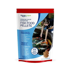Aquascape 98875 Premium Color Enhancing Fish Food Pellets Large Pellet- 2 kg (4.6 lbs)