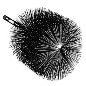 A. W. Perkins AW 10006 6" Round Brush-Wire 1/4Pt