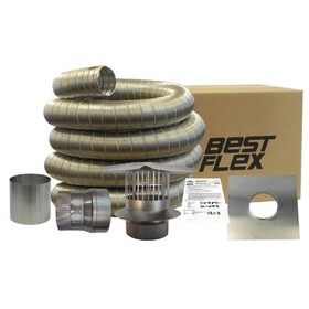 New England Chimney NC A425K Aluminum 4" X 25' Liner Kit