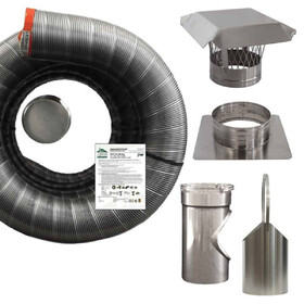 New England Chimney NC L625TK-R6 Lw 6" Idx25' Tee Kit 316-006