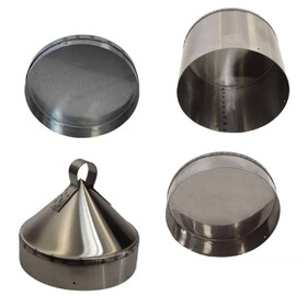 New England Chimney NC TEC6-B 6" Tee End Cap 304