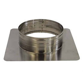 New England Chimney NC TPC8-1313-B 8" Flat-Top Plate W/ Col 13X13