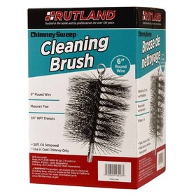 Rutland RT 16406 6" Round Brush Wire 1/4Pt (4)