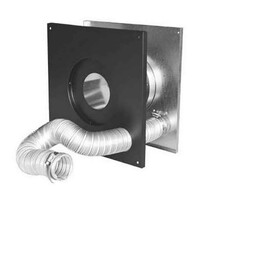 DuraVent SD-3PVP-WTI 3" Wall Thimble Air Intake Kit (Includes: Wall Thimble [For 1" Clearance]; 2" Al Flex; [2} Hose Clamps)