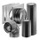 DuraVent SD-46DVA-KHC Horizontal Termination Kit C(Includes: 90 Degree Elbow[Black], Wall Thimble, Thimble Cover, 24" Length[Black], 8-1/2" Extension[Black])
