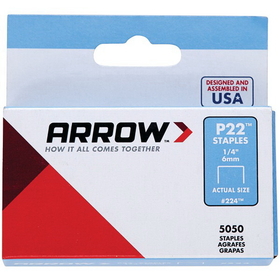 Arrow 224 Plier Staples, 5,000 pk (1/4")