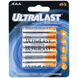 Ultralast ULA4AA AA Alkaline Batteries, 4 pk