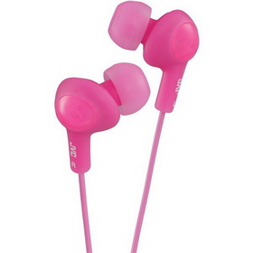JVC HAFX5P Gumy Plus Inner-Ear Earbuds (Pink)