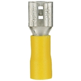Install Bay YVFD250 Noninsulated Female Quick Disconnects, 100 pk (Yellow, 12 - 10 Gauge, .25)