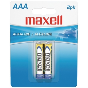 Maxell 723807 - LR032BP Alkaline Batteries (AAA; 2 pk; Carded)