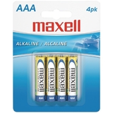 Maxell 723865 - LR034BP Alkaline Batteries (AAA; 4 pk; Carded)