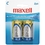 Maxell 723320 - LR142BP Alkaline Batteries (C; 2 pk; Carded), Price/each