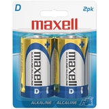 Maxell 723020 - LR202BP Alkaline Batteries (D; 2 pk; Carded)