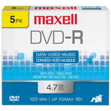 Maxell 638002 4.7GB 120-Minute DVD-Rs (5 pk)