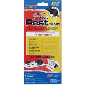 PIC GPT-4 Glue Pest Trap for Spiders &amp; Snakes, 4 pk