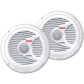 Pyle PLMR60W Hydra Series 6.5" 150-Watt Dual-Cone Marine Speakers (White)