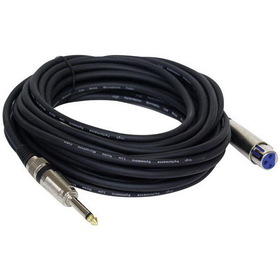 Pyle Pro PPMJL30 XLR Microphone Cable, 30ft (1/4'' male - XLR female)