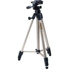Sunpak 620-060 Tripod with 3-Way Pan Head (Folded height: 20.3"; Extended height: 58.32"; Weight: 2.8lbs; Includes 2nd quick-release plate)