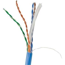 Vericom MBW6U-00934 CAT-6 UTP Solid Riser CMR Cable, 1,000ft (Blue)
