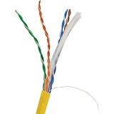 Vericom MBW6U-01445 CAT-6 UTP Solid Riser CMR Cable, 1,000ft (Yellow)
