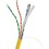 Vericom MBW6U-01445 CAT-6 UTP Solid Riser CMR Cable, 1,000ft (Yellow)